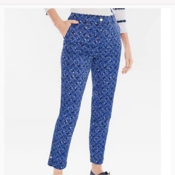 NWT CHICOS cropped pants size 0, - Picture 1 of 4